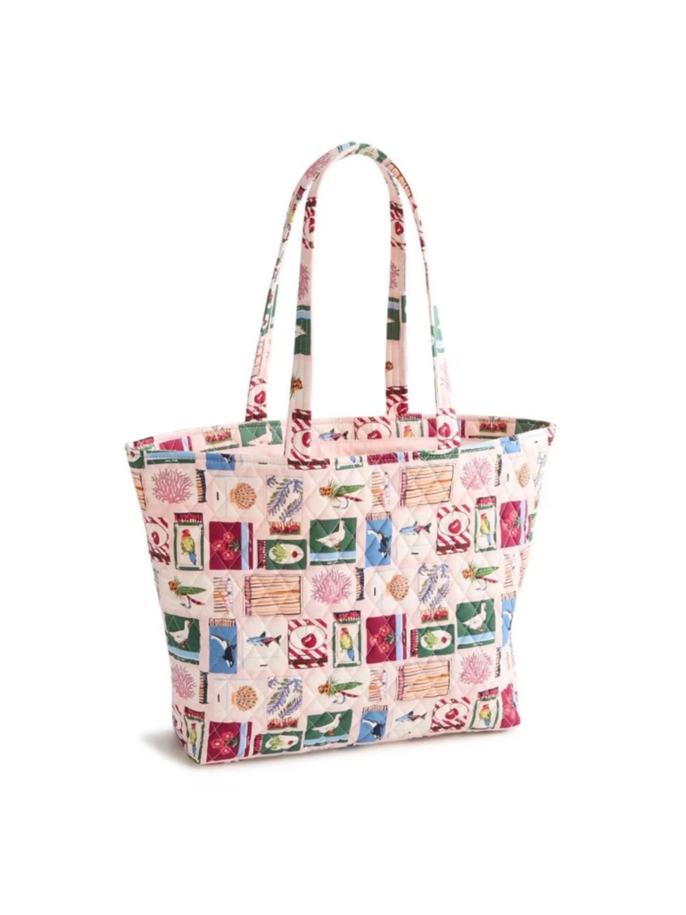 NWT Vera Bradley Matchbook Collection East West Tote Bag - Pink